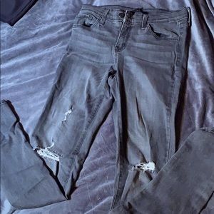Grey flying monkey skinny jeans. Size 27